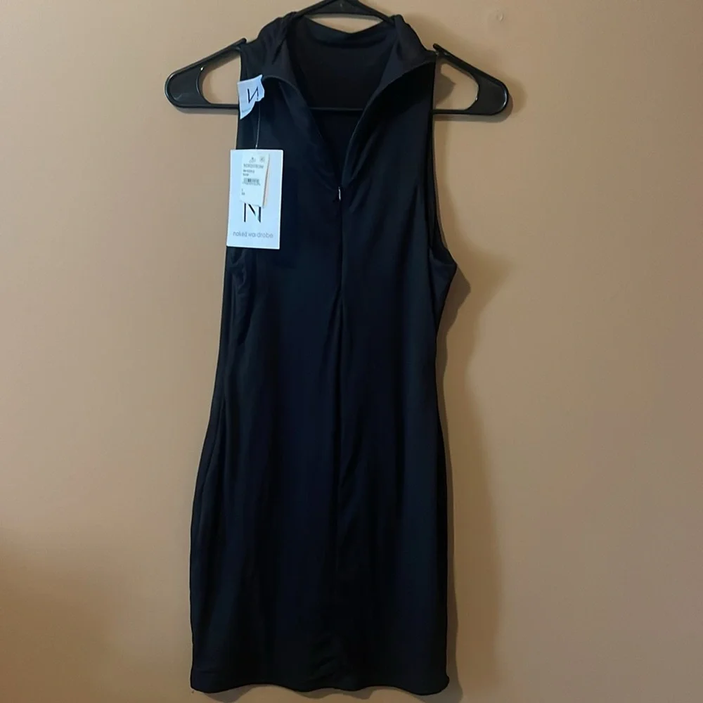 Naked Wardrobe Black mock neck mini dress - Picture 6 of 10